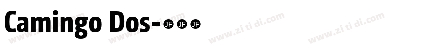 Camingo Dos字体转换
